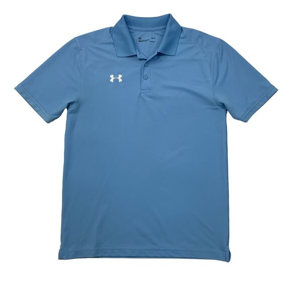 Under Armour Polo Shirt Mens M Medium Copen Loose Fit Heatgear Performance Golf - Picture 1 of 13
